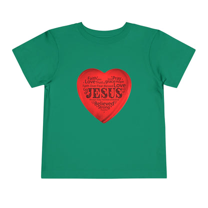 Jesus T-Shirt Christian Shirt for Toddlers Short Sleeve Tee Christian Toddler Christmas Shirt