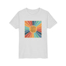 Youth Tee — 'Created With A Purpose' Retro Sunburst Kids T-Shirt