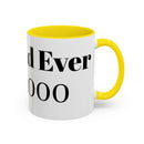 Best Dad Ever Est. 2000 Accent Coffee Mug – Personalized Gift for Dad