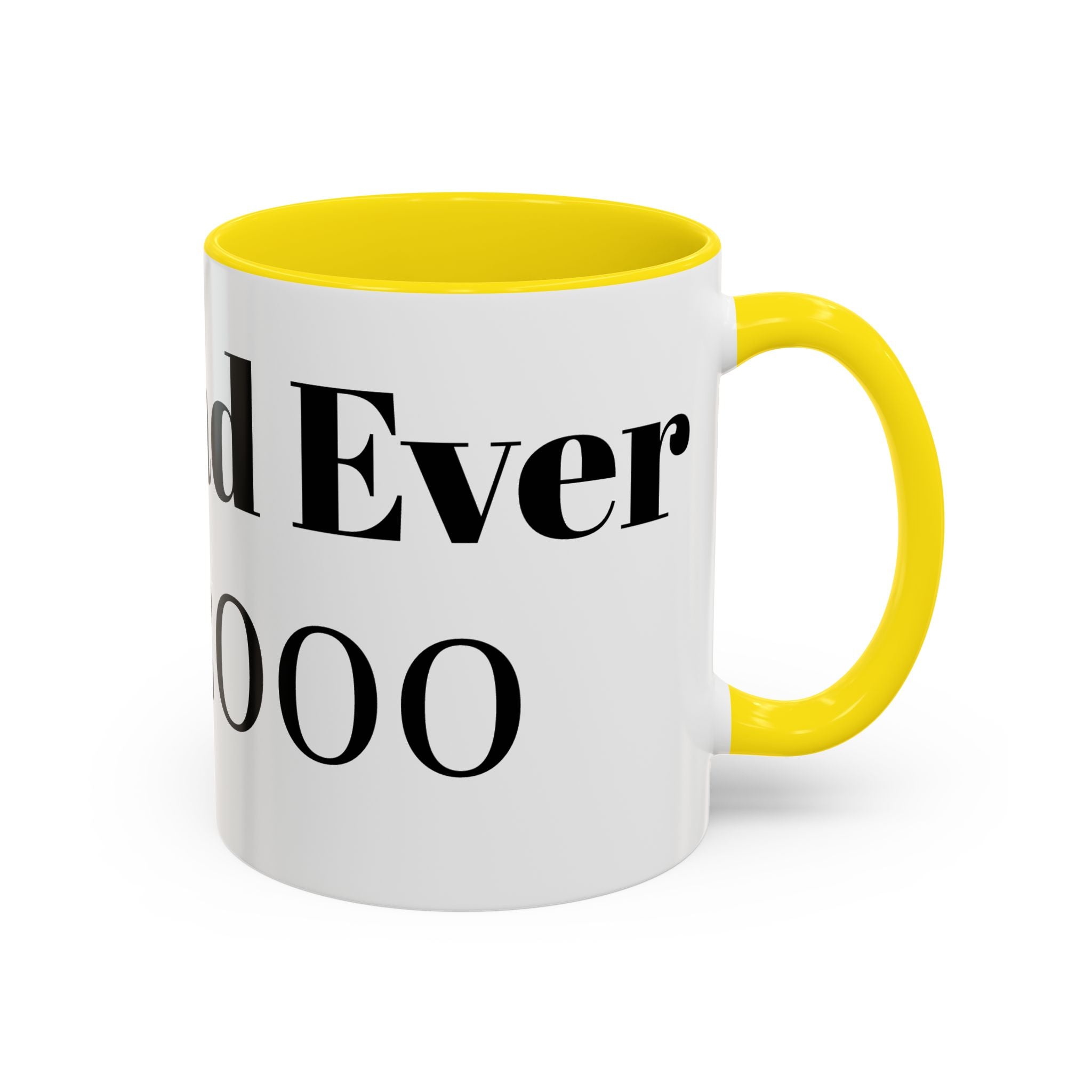 Best Dad Ever Est. 2000 Accent Coffee Mug – Personalized Gift for Dad