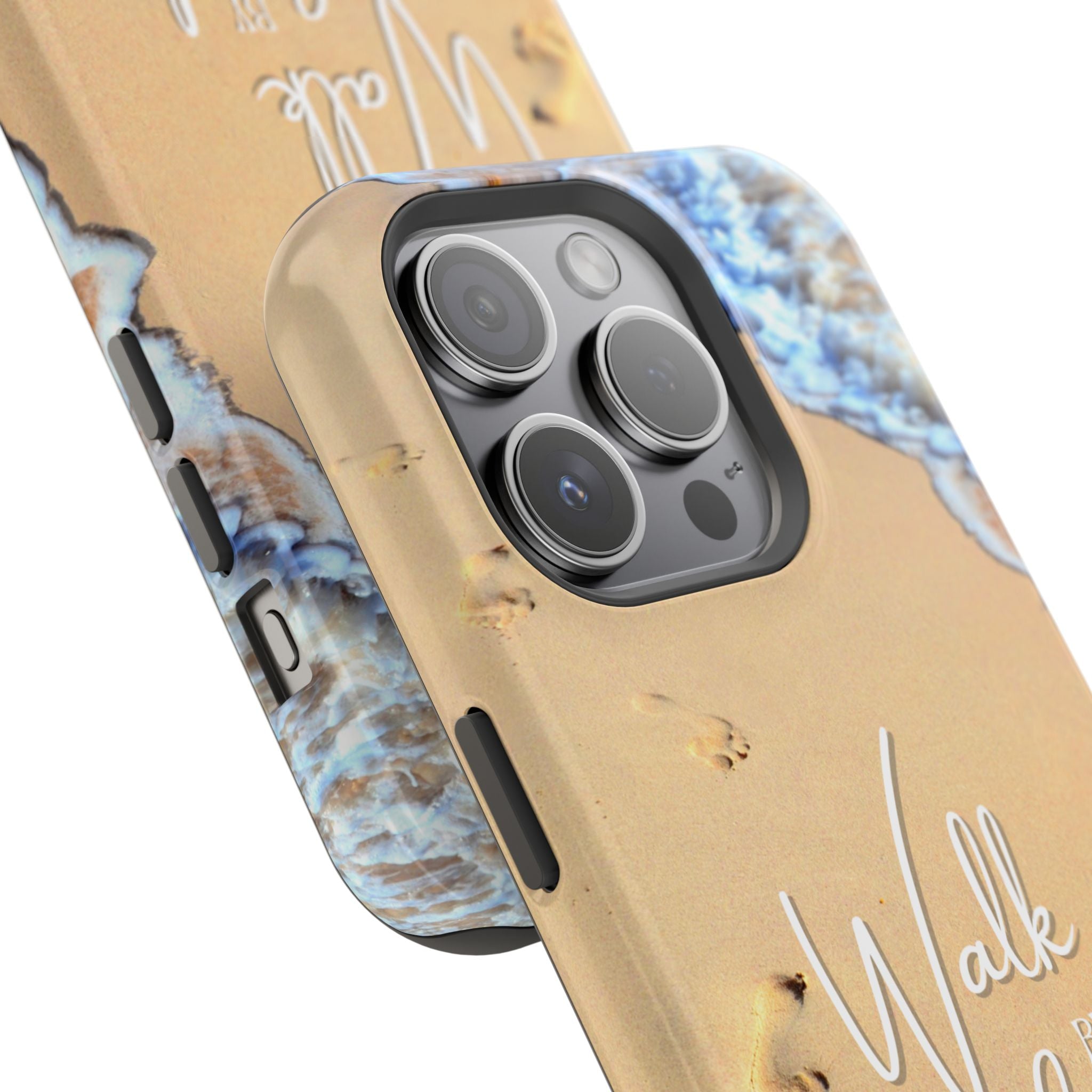 iPhone Inspirational Magnetic Phone Case, Unique Phone Accessories, Faith-Based Gifts, Coastal Vibes, Walk by Faith Design