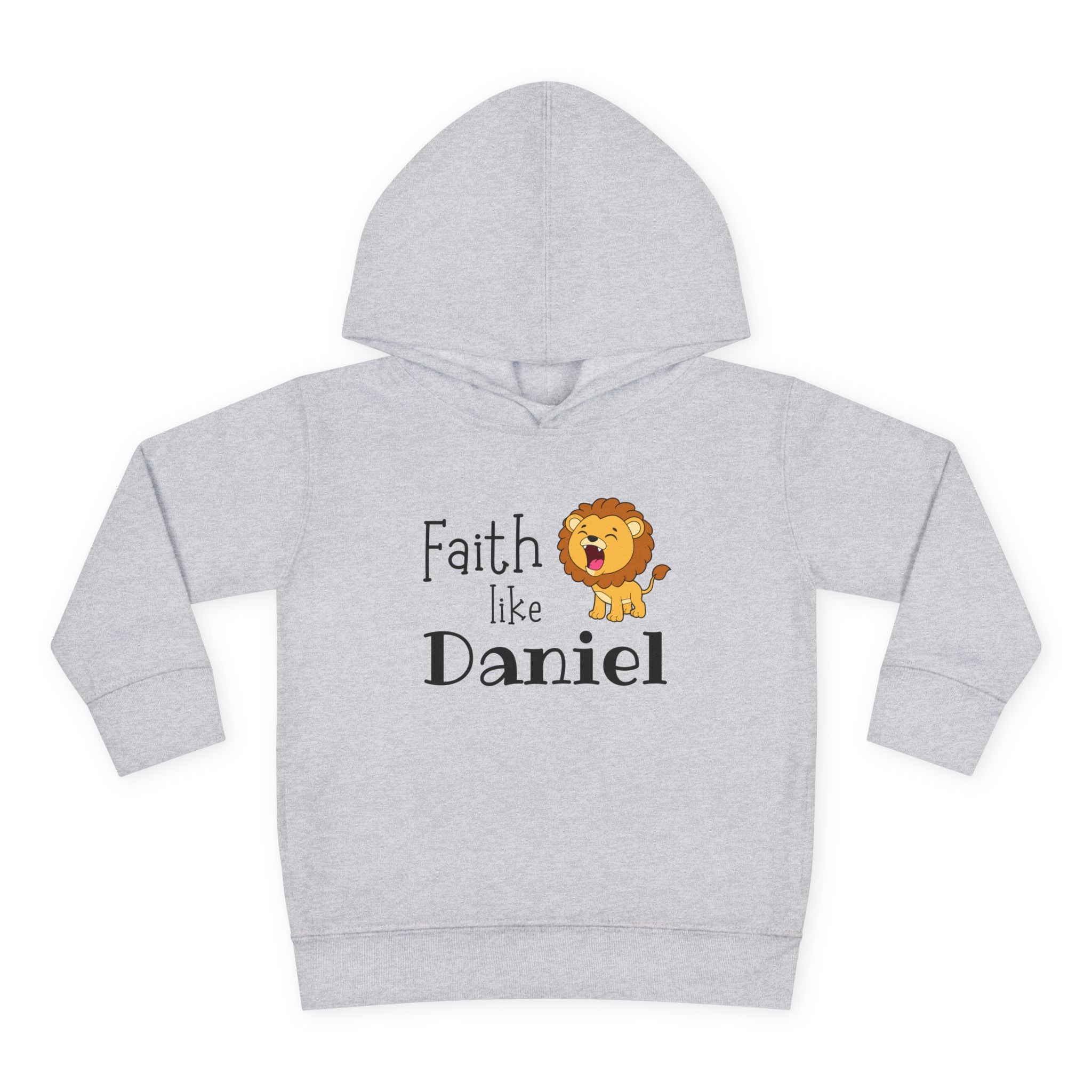 Toddler Hoodie — "Faith Like Daniel" Lion Christian Pullover