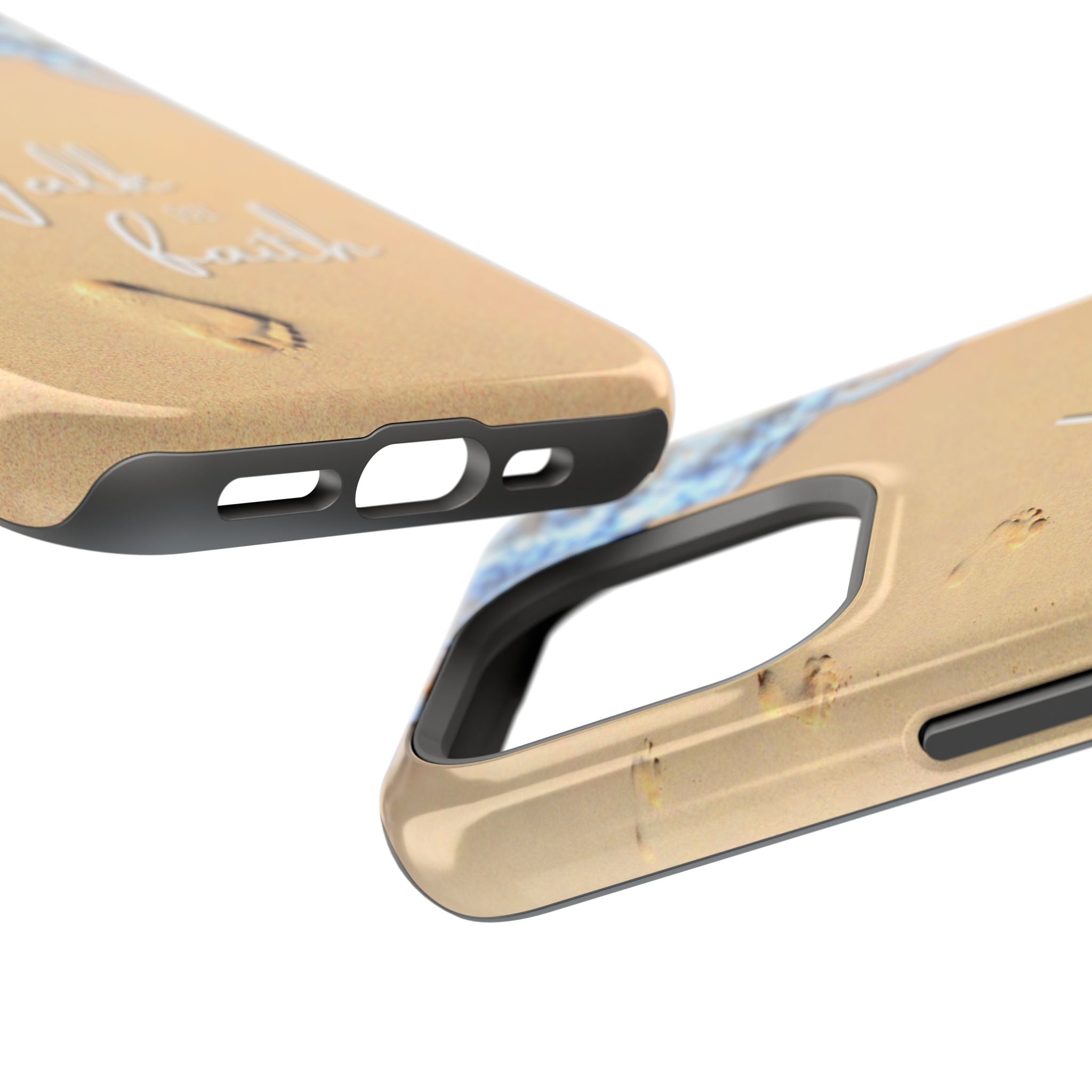 iPhone Inspirational Magnetic Phone Case, Unique Phone Accessories, Faith-Based Gifts, Coastal Vibes, Walk by Faith Design