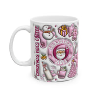 Holiday Hot Chocolate Mug – Christmas Coffee Vibes Christmas Ceramic Cup