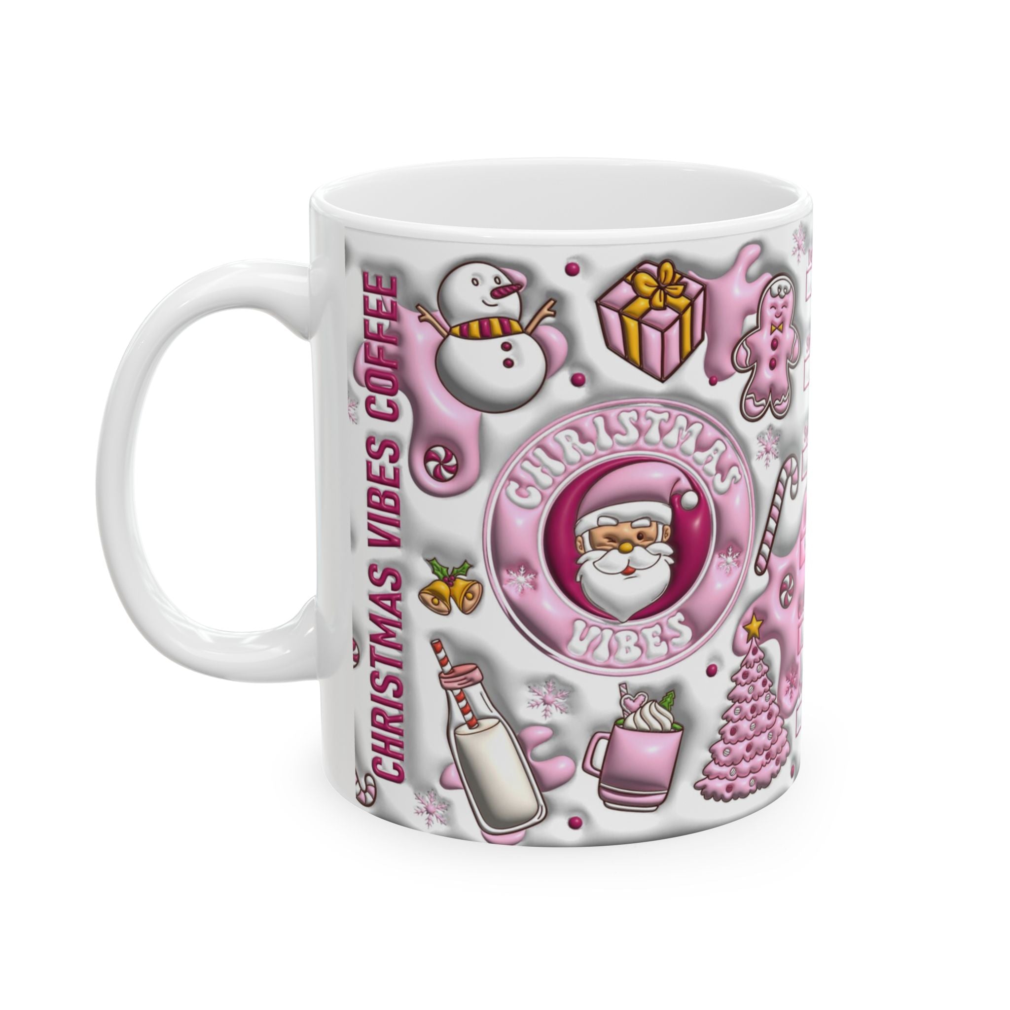 Holiday Hot Chocolate Mug – Christmas Coffee Vibes Christmas Ceramic Cup