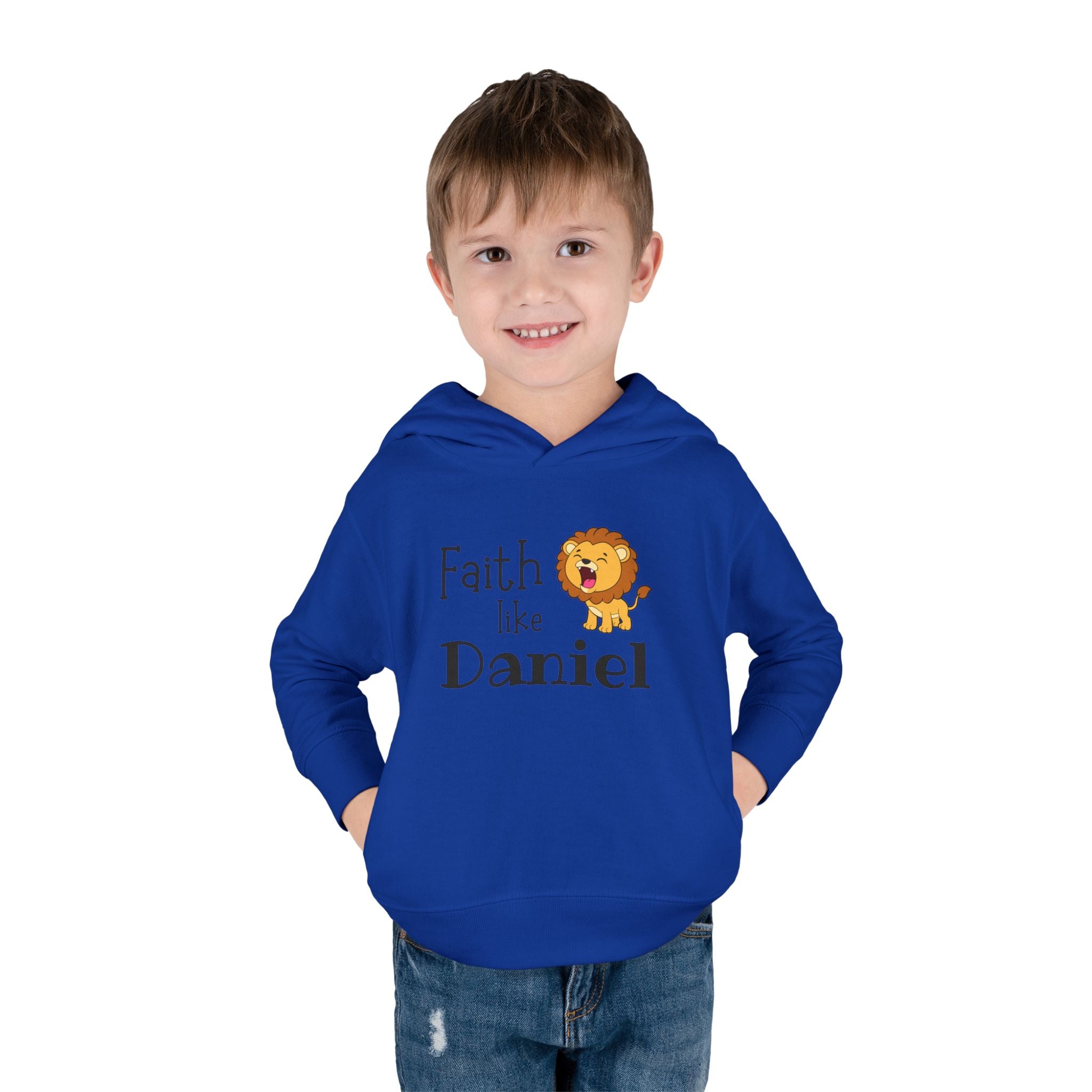 Toddler Hoodie — "Faith Like Daniel" Lion Christian Pullover