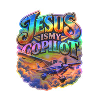 Jesus Is My Copilot – Airplane Christian Vinyl Sticker