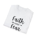 Faith Over Fear Unisex Softstyle T-Shirt | Christian Shirts for Women Men - Faith Based Gifts