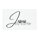 Jesus Car Magnet - "The way • The truth • The life" Faith Vinyl Magnet