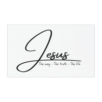 Jesus Car Magnet - "The way • The truth • The life" Faith Vinyl Magnet