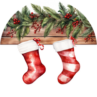 Personalized Christmas Stocking Ceramic Ornament – Custom Name Holiday Decoration