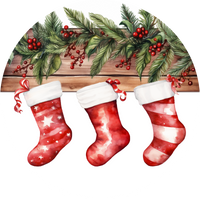 Personalized Christmas Stocking Ceramic Ornament – Custom Name Holiday Decoration