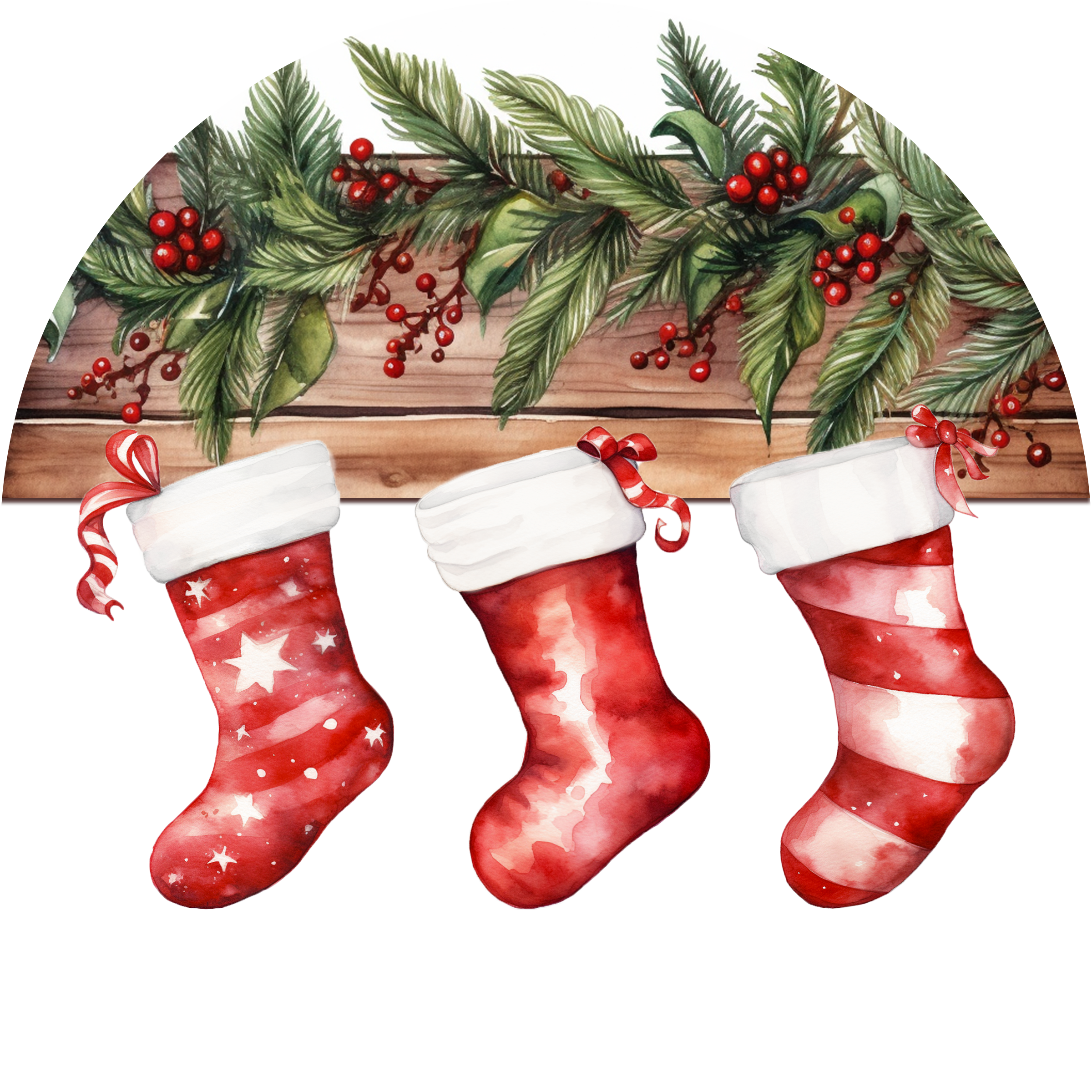 Personalized Christmas Stocking Ceramic Ornament – Custom Name Holiday Decoration