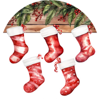Personalized Christmas Stocking Ceramic Ornament – Custom Name Holiday Decoration
