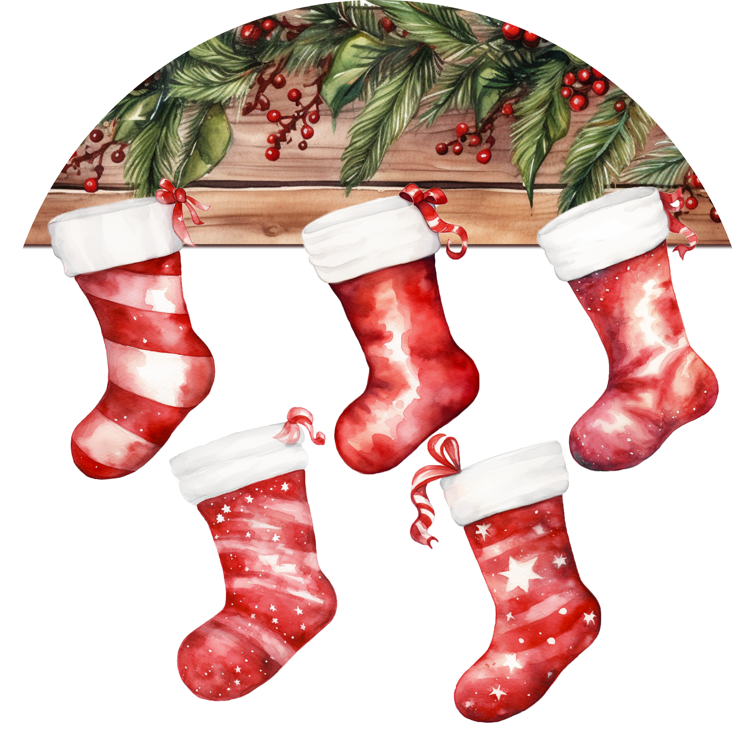 Personalized Christmas Stocking Ceramic Ornament – Custom Name Holiday Decoration