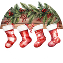 Personalized Christmas Stocking Ceramic Ornament – Custom Name Holiday Decoration