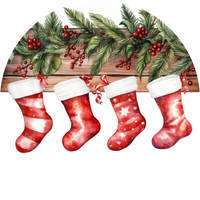 Personalized Christmas Stocking Ceramic Ornament – Custom Name Holiday Decoration