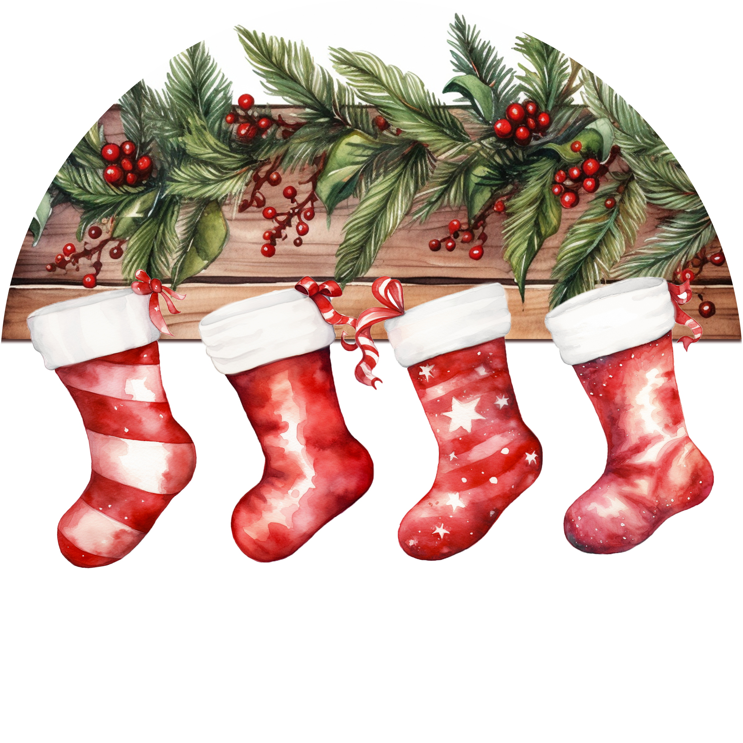 Personalized Christmas Stocking Ceramic Ornament – Custom Name Holiday Decoration