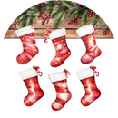Personalized Christmas Stocking Ceramic Ornament – Custom Name Holiday Decoration