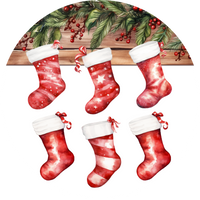 Personalized Christmas Stocking Ceramic Ornament – Custom Name Holiday Decoration