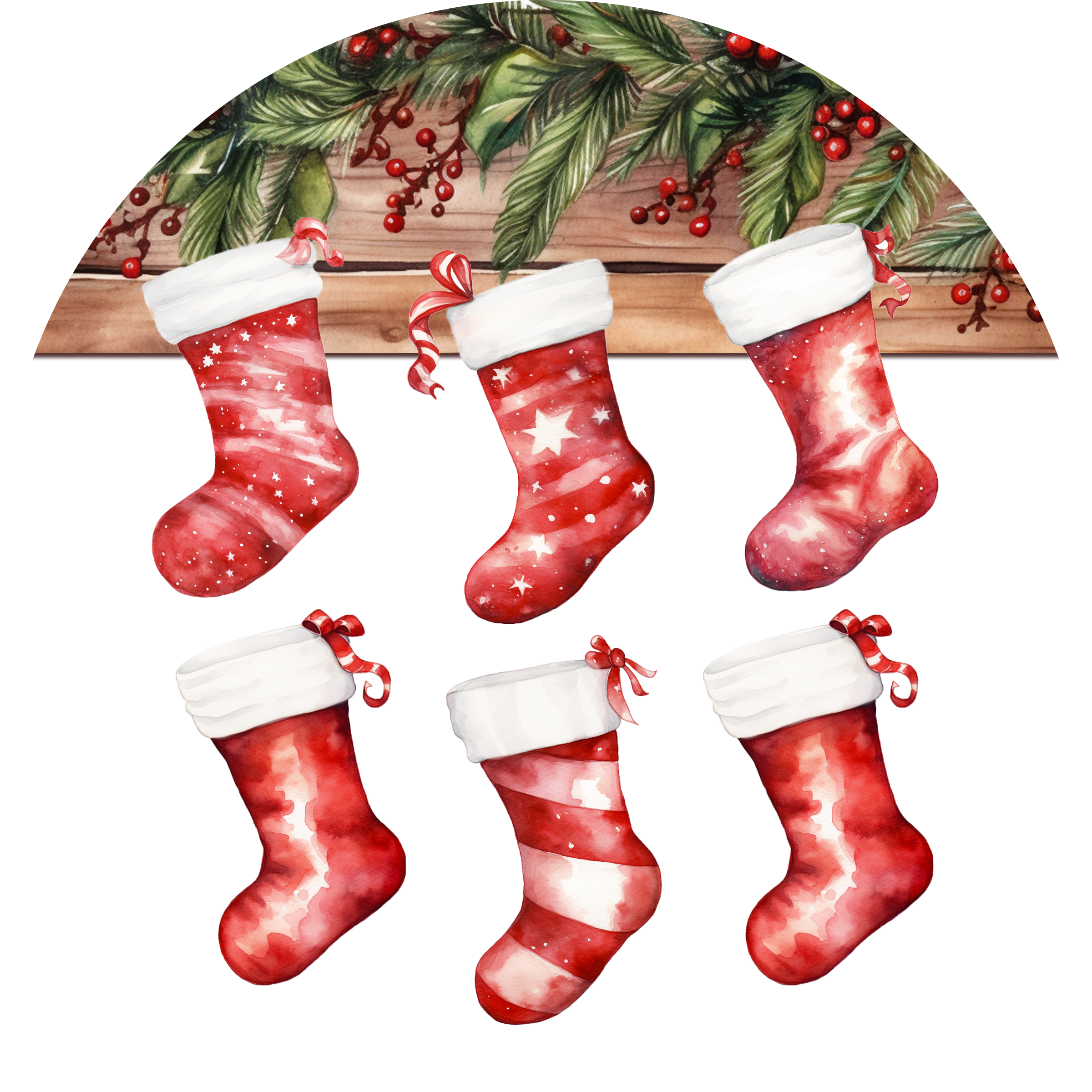 Personalized Christmas Stocking Ceramic Ornament – Custom Name Holiday Decoration