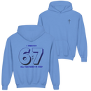 Youth Hoodie — "6:7" 1 Timothy Faith Hoodie, "All You Need Is God" Christian Sweatshirt