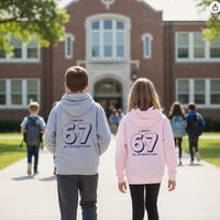 Youth Hoodie — "6:7" 1 Timothy Faith Hoodie, "All You Need Is God" Christian Sweatshirt