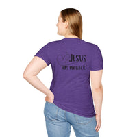Back design - Christian T-Shirt — "Jesus Has My Back" Inspirational Faith Tee
