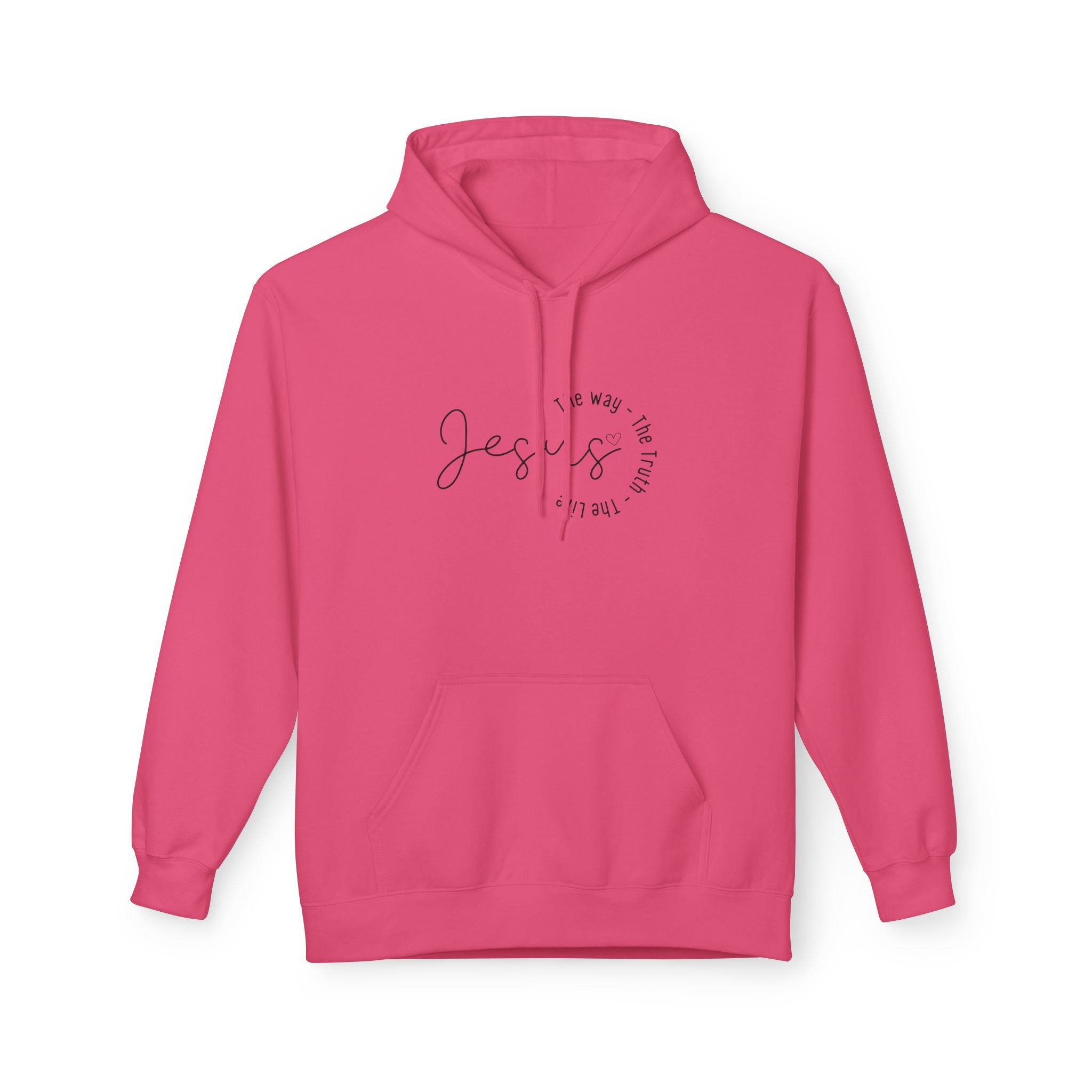Jesus - The way, the truth, the life - Unisex Midweight Softstyle Fleece Hoodie