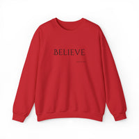 Embroidered Believe John 3:16 Unisex Heavy Blend Crewneck Sweatshirt