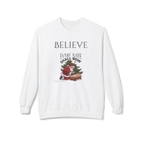 Believe Every Knee Shall Bow Christmas Sweatshirt - Christian Sweatshirts for Women Men - Christmas Sweatshirts for Christians  - Faith Christmas Sweatshirts