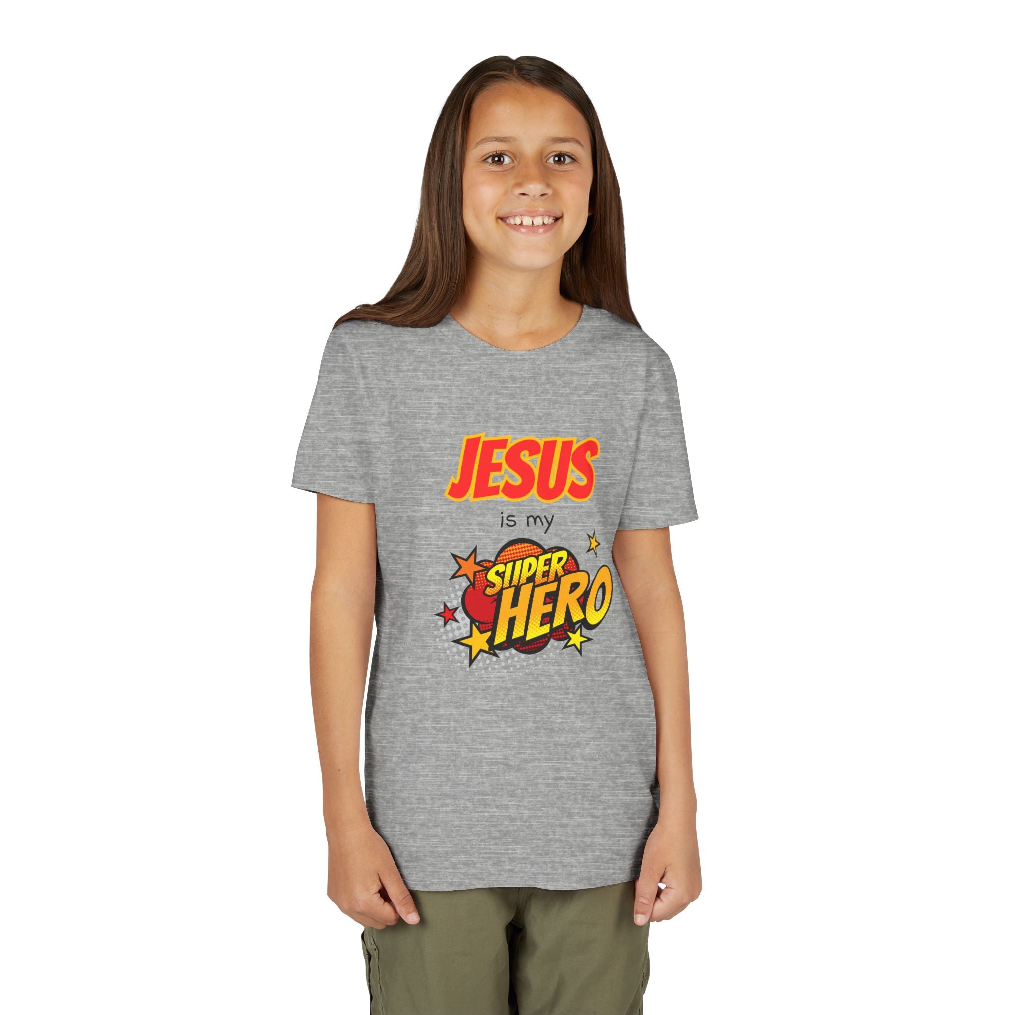 Kids 'Jesus Is My Superhero' T-Shirt — Christian Youth Tee