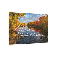 He Leads Me Beside Still Waters - Faith Wall Art - Metal - Inspirational Wall Art Christian Gifts for Women Men
