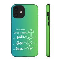 iPhone - 'Faith Love Hope' Christian Cross Protective Cover
