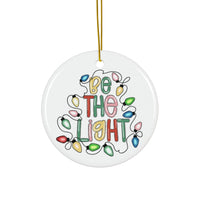 Ceramic Ornament — "Be The Light" Nativity Christmas Tree Decoration