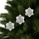 Ceramic Ornament — "Be The Light" Nativity Christmas Tree Decoration