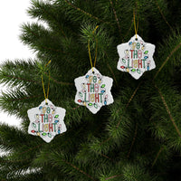 Ceramic Ornament — "Be The Light" Nativity Christmas Tree Decoration
