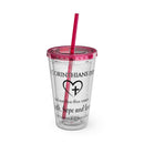 Faith Hope Love Water Tumbler - Christian Gifts for Women Men - Faith Based Gifts