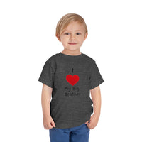 I Heart My Big Brother Short Sleeve Tee Christmas Shirt for Family