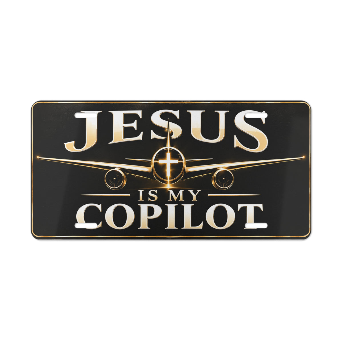 Jesus Is My Copilot Christian Vanity Plate