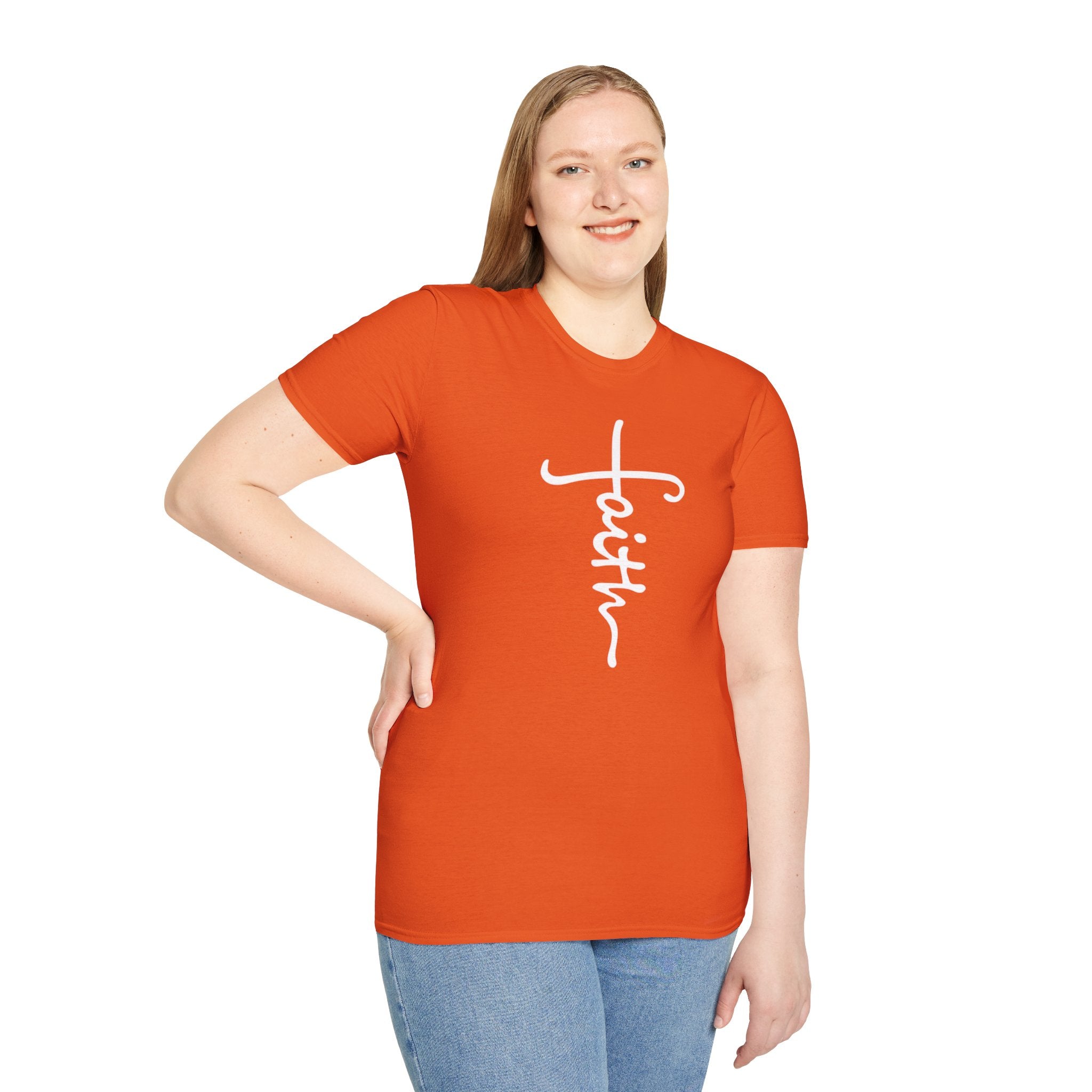 Faith Unisex Softstyle T-Shirt | Christian Shirts for Women Men - Faith Based Gifts