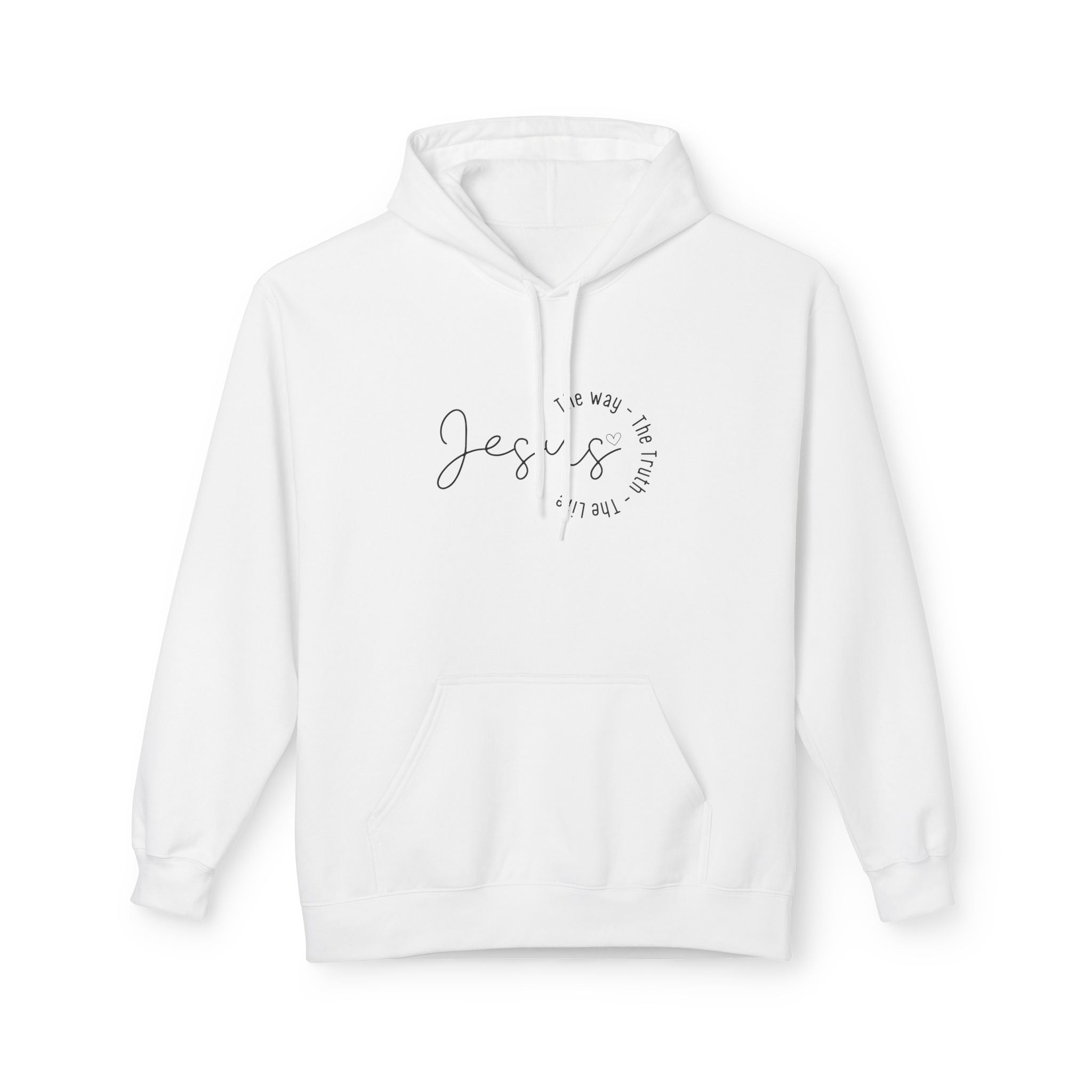 Jesus - The way, the truth, the life - Unisex Midweight Softstyle Fleece Hoodie