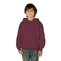 Youth Hoodie - "Jesus Has My Back" Cross Faith Graphic