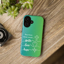 iPhone - 'Faith Love Hope' Christian Cross Protective Cover