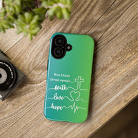 iPhone - 'Faith Love Hope' Christian Cross Protective Cover
