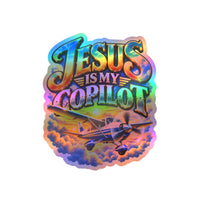 Jesus Is My Copilot – Airplane Christian Vinyl Sticker