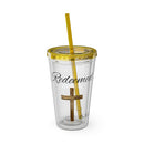 Redeemed Water Tumbler - Christian Gifts for Women Men - Faith Based Gifts