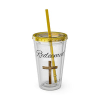 Redeemed Water Tumbler - Christian Gifts for Women Men - Faith Based Gifts