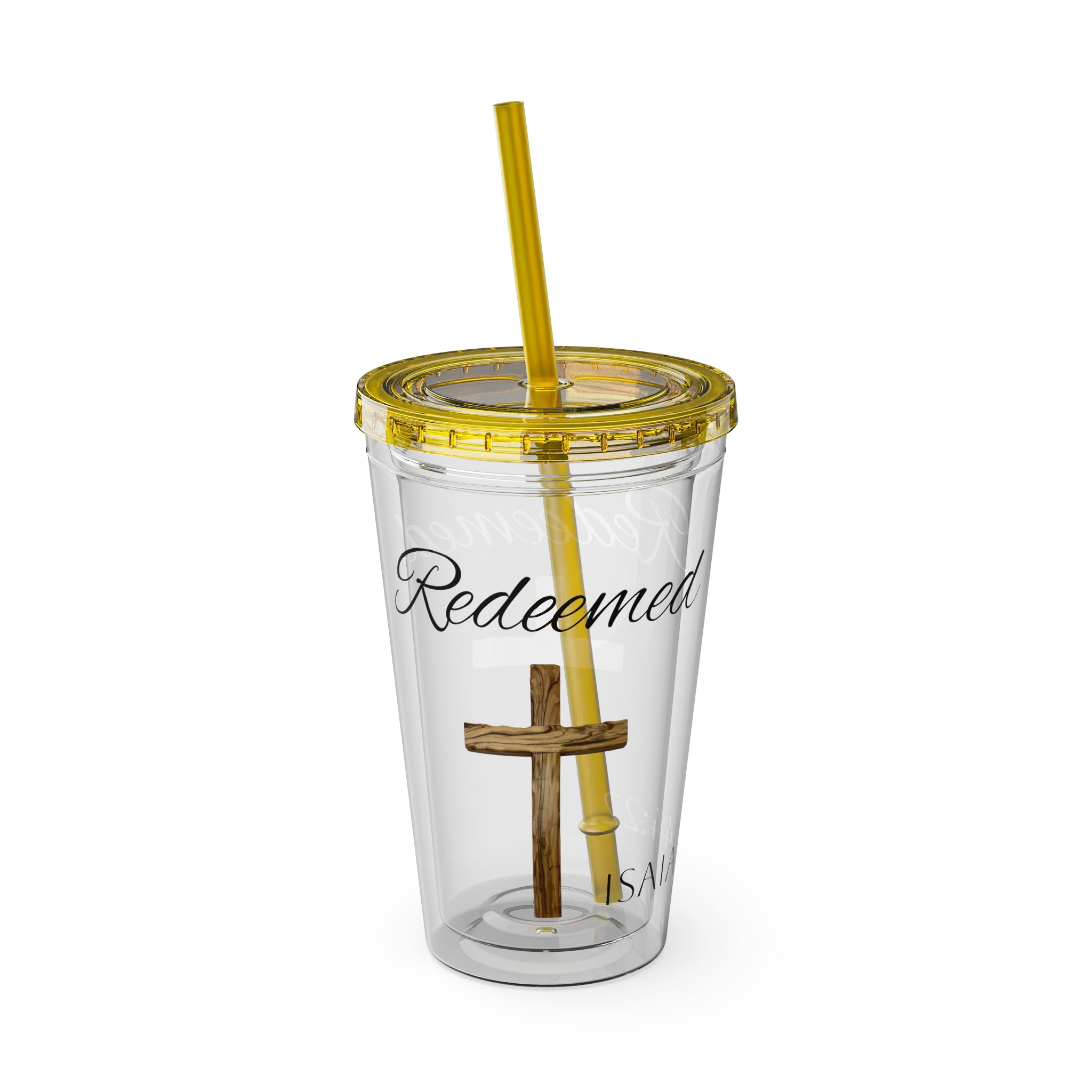 Redeemed Water Tumbler - Christian Gifts for Women Men - Faith Based Gifts