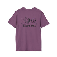 Back design - Christian T-Shirt — "Jesus Has My Back" Inspirational Faith Tee